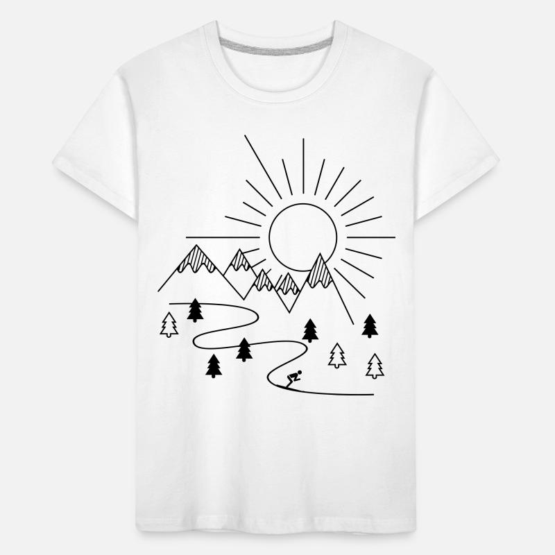Ski T-shirt bio Premium Enfant