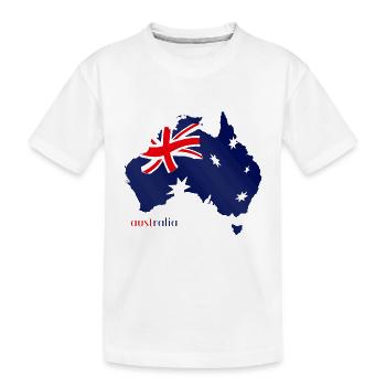 australie F - T-shirt bio Premium Enfant - blanc - Devant