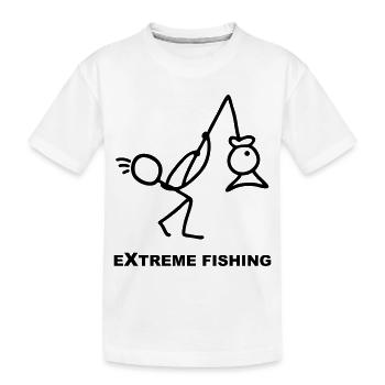 Extreme Fishing - Fishing - Kids' Premium Organic T-Shirt - white - Front