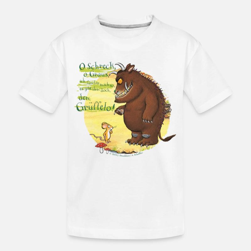 Der Grüffelo mit Maus 2 - Kinder Premium Bio T-Shirt - Weiß