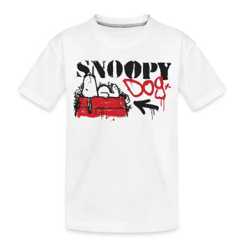 Peanuts Snoopy Graffiti Dog Chien - T-shirt bio Premium Enfant - blanc - Devant