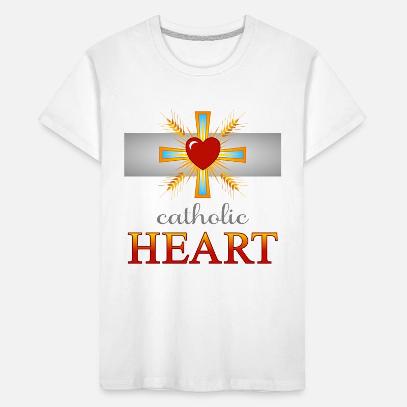 Catholic Heart Kids' Premium Organic T-Shirt