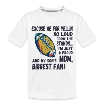 Désolé pour les cris forts, Football Mama - T-shirt bio Premium Enfant - blanc - Devant