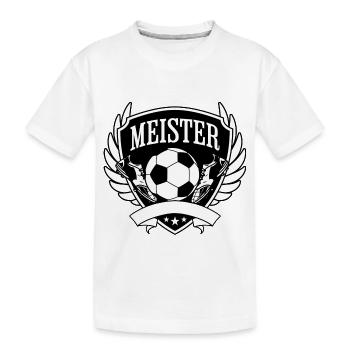 Meister - Kinder Premium Bio T-Shirt - Weiß - Vorne
