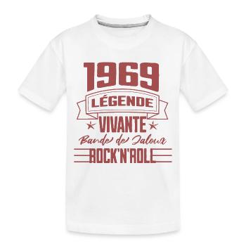 1969 Living Legend, Rock'n'Roll color - Kids' Premium Organic T-Shirt - white - Front