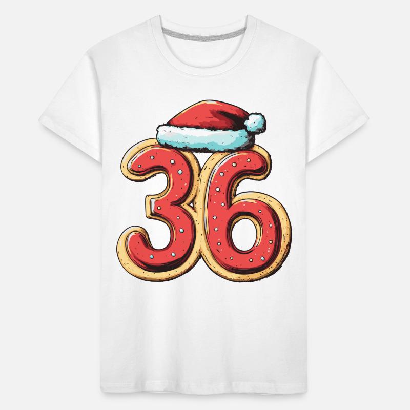Biscuit de Noël à 36 chiffres T-shirt bio Premium Enfant