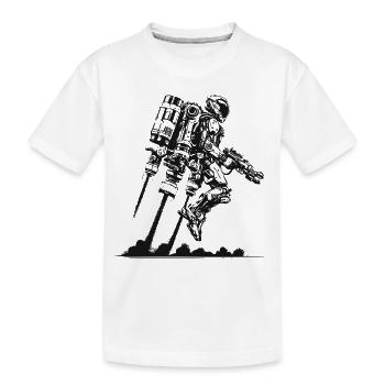 Science-Fiction Jetpack – Die Zukunft ruft! - Kinder Premium Bio T-Shirt - Weiß - Vorne