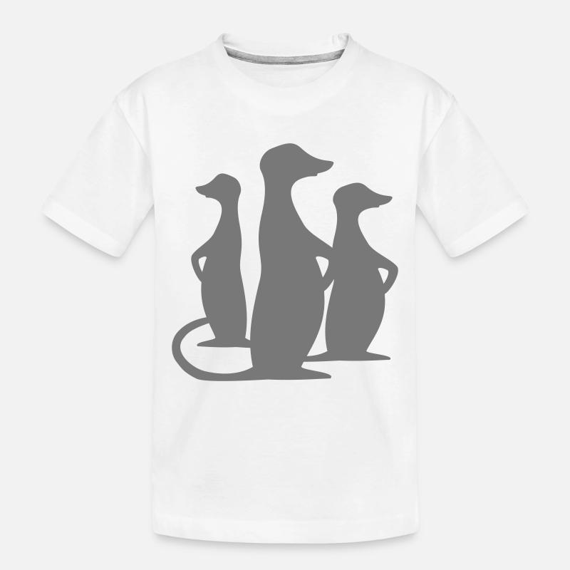 erdmännchen - Kinder Premium Bio T-Shirt - Weiß