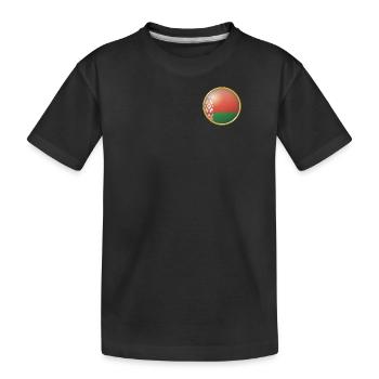 Belarus Emblem - Kinder Premium Bio T-Shirt - Schwarz - Vorne