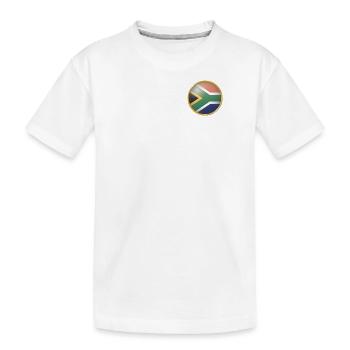 Südafrika Emblem - Kinder Premium Bio T-Shirt - Weiß - Vorne
