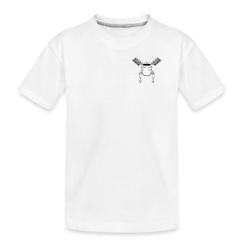 Chalkbag & Brushes - Kids' Premium Organic T-Shirt - white - Front