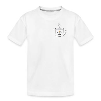 Montagnes Coffee Cup - T-shirt bio Premium Enfant - blanc - Devant