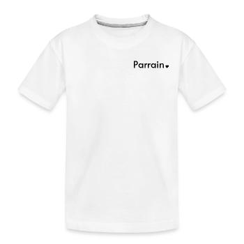 Parrain - T-shirt bio Premium Enfant - blanc - Devant