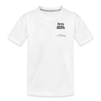 Less Over More - T-shirt bio Premium Enfant - blanc - Devant