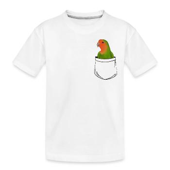 tourtereaux de poche - T-shirt bio Premium Enfant - blanc - Devant