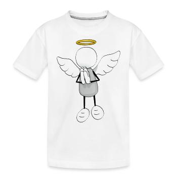 Engel - Kinder Premium Bio T-Shirt - Weiß - Vorne