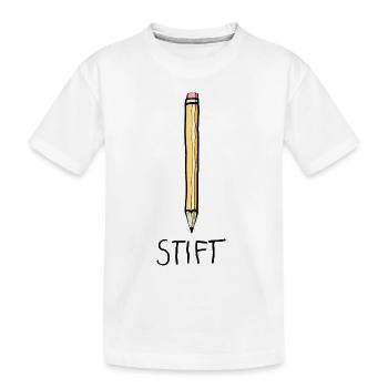 Stift - Azubi in der Lehre - Kinder Premium Bio T-Shirt - Weiß - Vorne