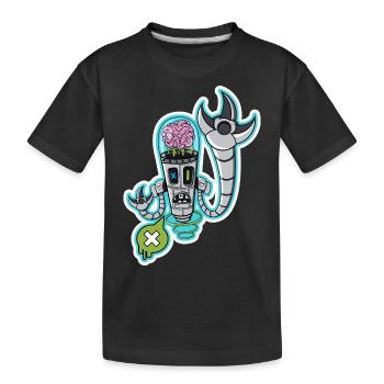 Cerveau machine - T-shirt bio Premium Enfant - noir - Devant