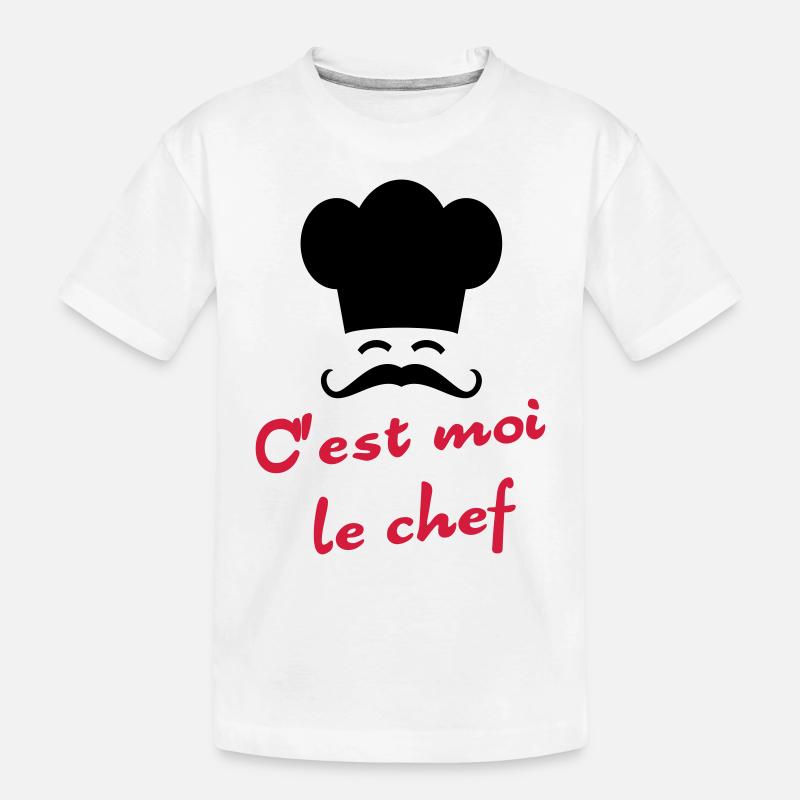 C'est moi le chef - Kids' Premium Organic T-Shirt - white