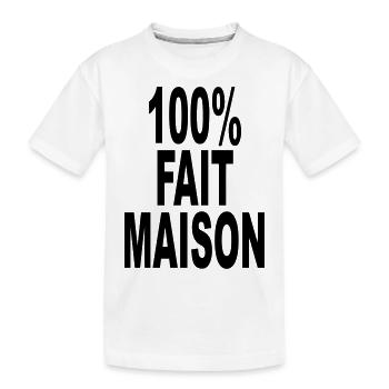 fait maison cent pour cent - T-shirt bio Premium Enfant - blanc - Devant