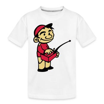 modell Kind mit Modellfunksteuerung - Kinder Premium Bio T-Shirt - Weiß - Vorne