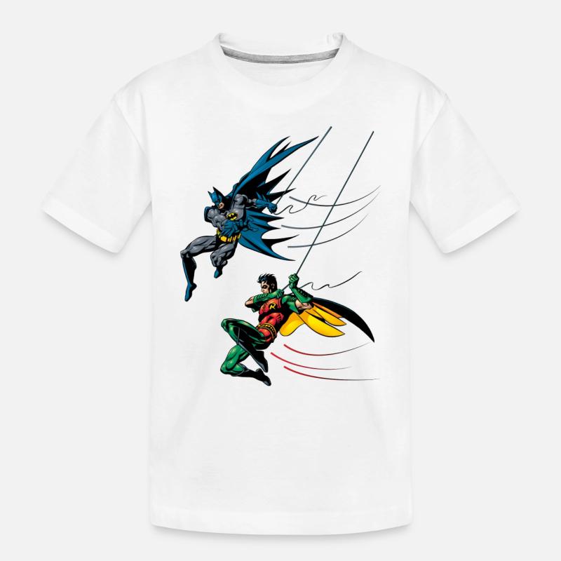 Batman and Robin - Kinder Premium Bio T-Shirt - Weiß