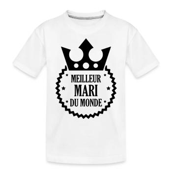 Marriage Wedding Husband Mari Love Mariage Ehemann - Kids' Premium Organic T-Shirt - white - Front