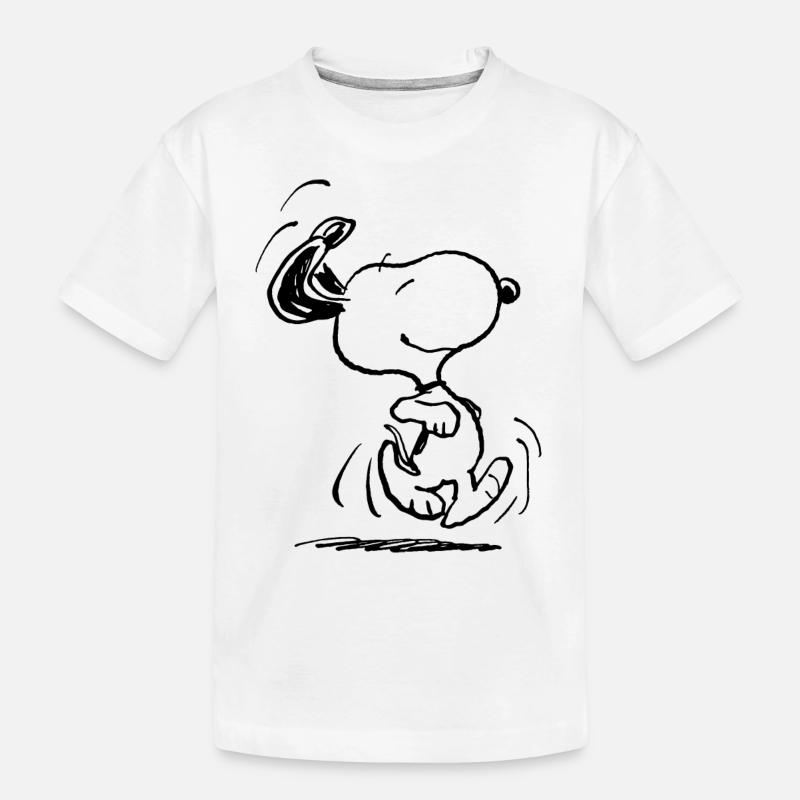 Peanuts Snoopy En Hâte - T-shirt bio Premium Enfant - blanc