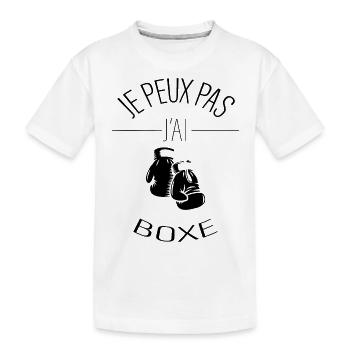 j'peux pas j'ai boxe - T-shirt bio Premium Enfant - blanc - Devant