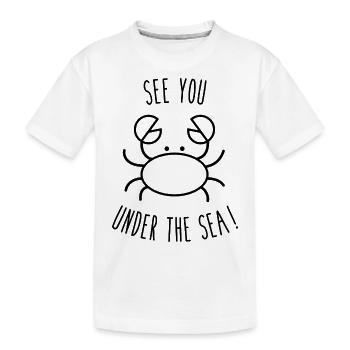 Rendez-vous sous la mer - T-shirt bio Premium Enfant - blanc - Devant