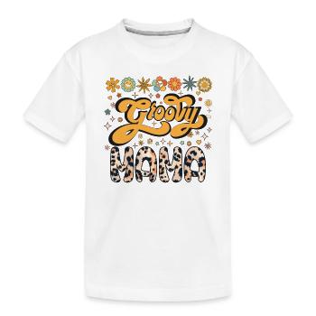 Maman florale mignonne, Groovy Mama, Fête des mères, Maman - T-shirt bio Premium Enfant - blanc - Devant