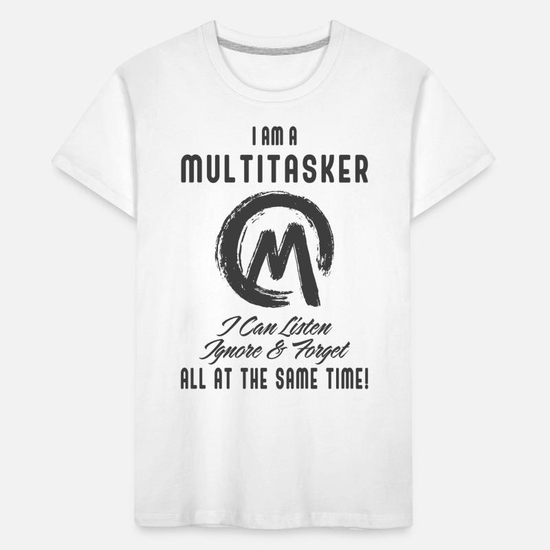Ich bin ein Multitasker Kinder Premium Bio T-Shirt
