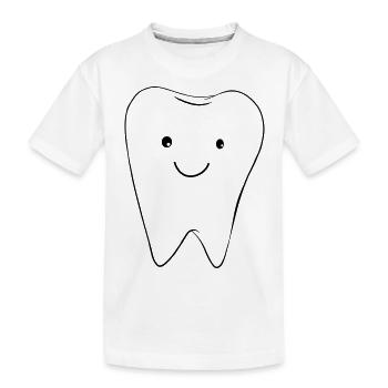 Tooth sweet - Kids' Premium Organic T-Shirt - white - Front