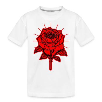 Épines de fleur de rose - T-shirt bio Premium Enfant - blanc - Devant