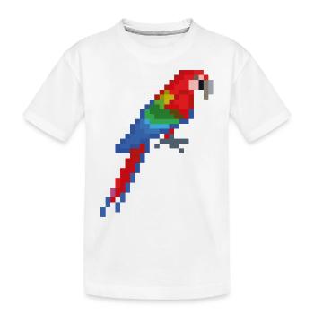 Vogel - Kinder Premium Bio T-Shirt - Weiß - Vorne
