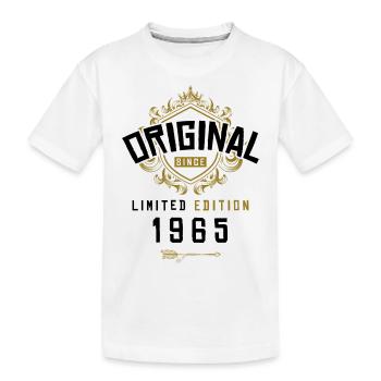 1965 limited edition Geburtstag - Kinder Premium Bio T-Shirt - Weiß - Vorne