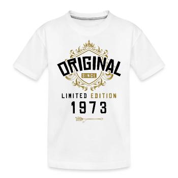 1973 limited edition Geburtstag - Kinder Premium Bio T-Shirt - Weiß - Vorne