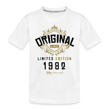 1982 limited edition Geburtstag - Kinder Premium Bio T-Shirt - Weiß - Vorne
