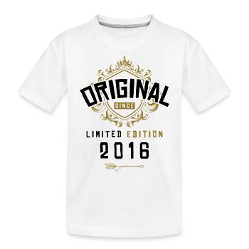 2016 limited edition birthday - Kids' Premium Organic T-Shirt - white - Front