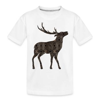 Cerf - T-shirt bio Premium Enfant - blanc - Devant
