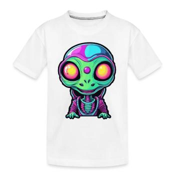 Alien / Außerirdisch / Ovni / Zone 51 / Tout / Mars - T-shirt bio Premium Enfant - blanc - Devant