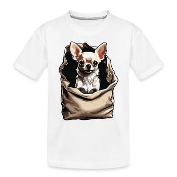 Chihuahua / petit chien / animal / minuscule / race - T-shirt bio Premium Enfant - blanc - Devant