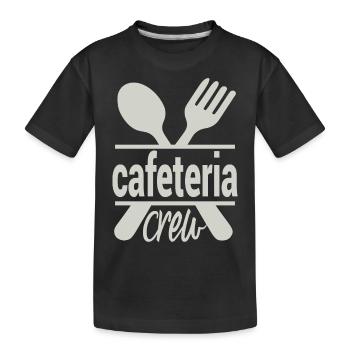lustige Cafeteria Worker Wertschätzung Design - Kinder Premium Bio T-Shirt - Schwarz - Vorne