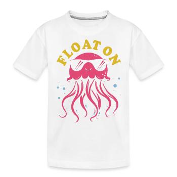 Flottez, méduses avec des tentacules, créatures marines - T-shirt bio Premium Enfant - blanc - Devant