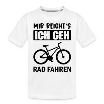 J’en ai assez du vélo - T-shirt bio Premium Enfant - blanc - Devant