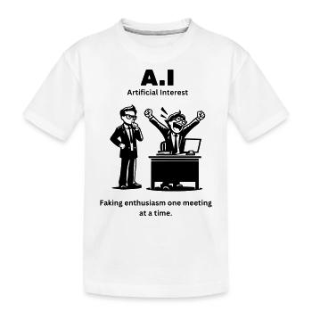 A.I - Künstliches Interesse: Vortäuschen von Begeisterung für mich - Kinder Premium Bio T-Shirt - Weiß - Vorne