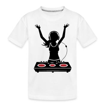 DJ Platines Festival Femme - T-shirt bio Premium Enfant - blanc - Devant
