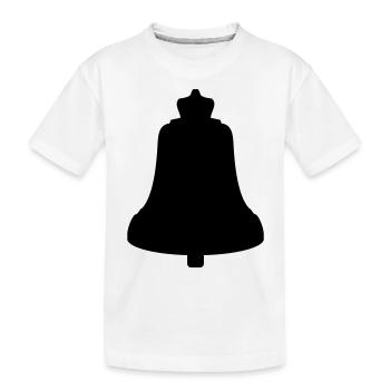 Kirchen Glocke - Kinder Premium Bio T-Shirt - Weiß - Vorne