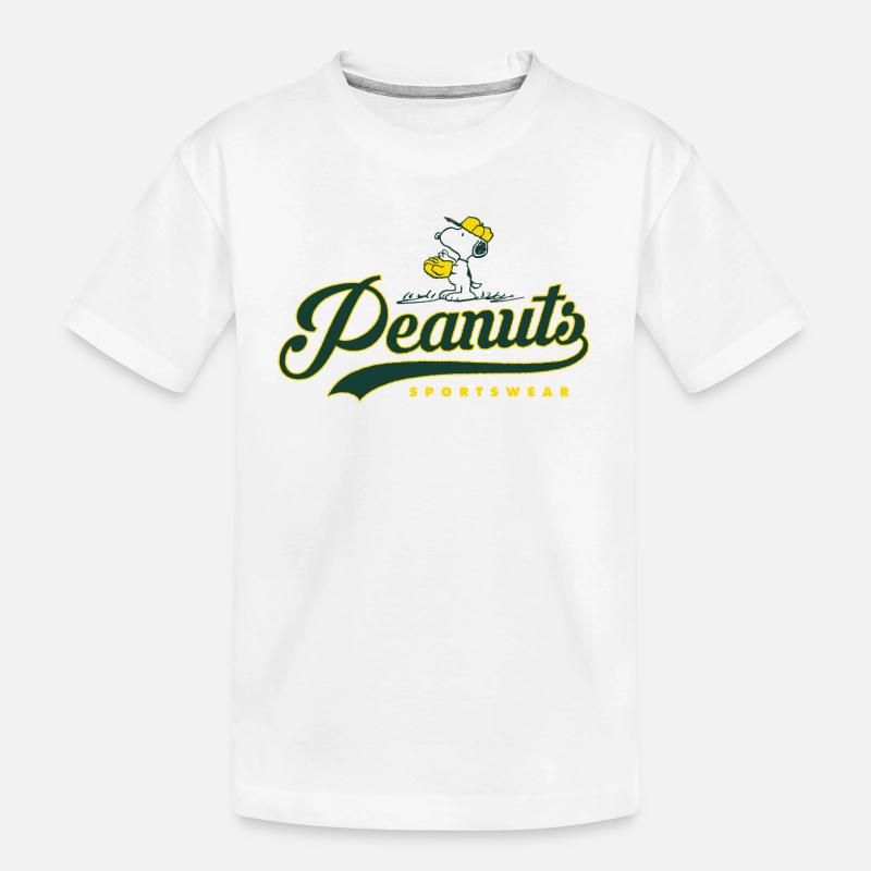 Peanuts Snoopy Baseball - T-shirt bio Premium Enfant - blanc