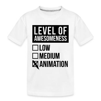 Animation - Kids' Premium Organic T-Shirt - white - Front